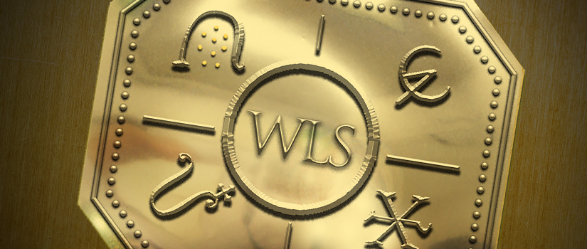 WLS emblem in gold