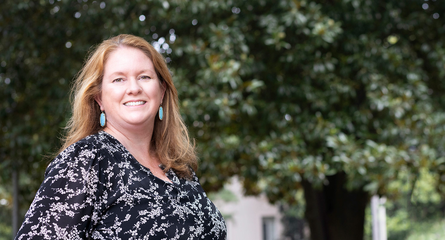 Photo of Kate Bernheisel on the USC campus