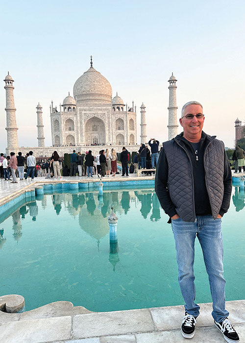 David Foreman in front of the Taj Mahal.